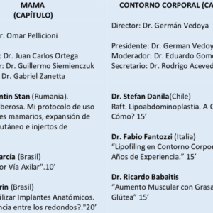 Congreso Argentino Nacional de Cirurgia Plastica – 22nd 24th May 2019 2